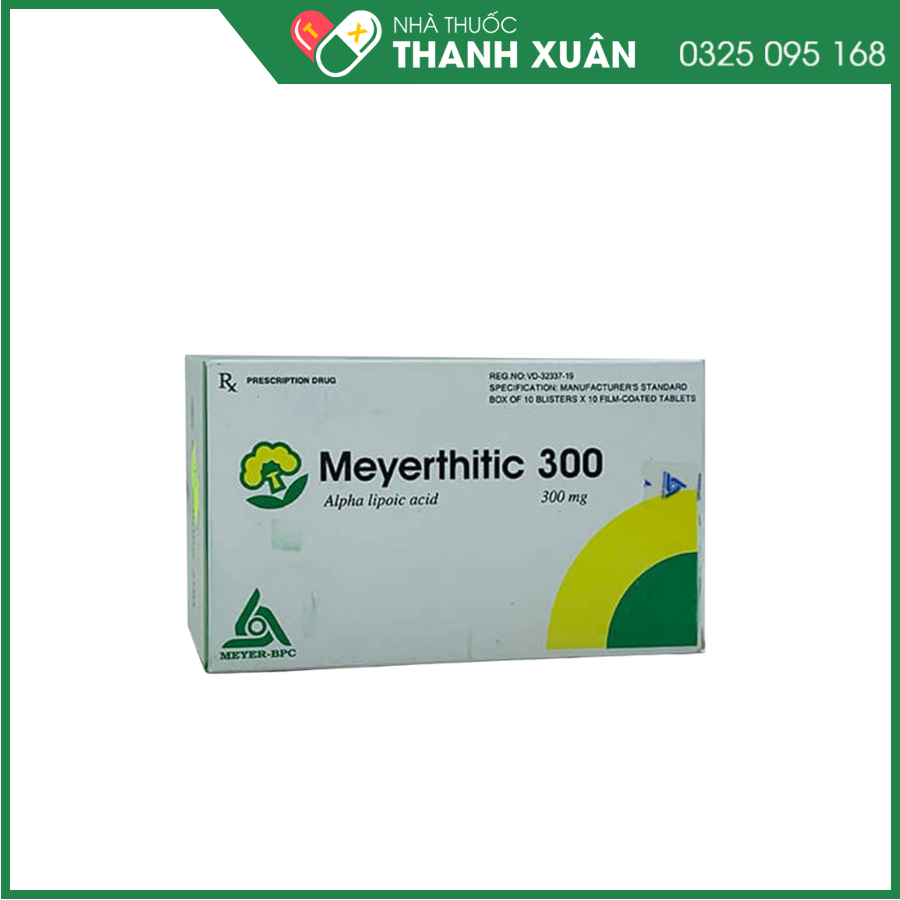 Meyerthitic 300 điều trị duy trì các rối loạn cảm giác do bệnh viêm đa dây thần kinh đái tháo đường